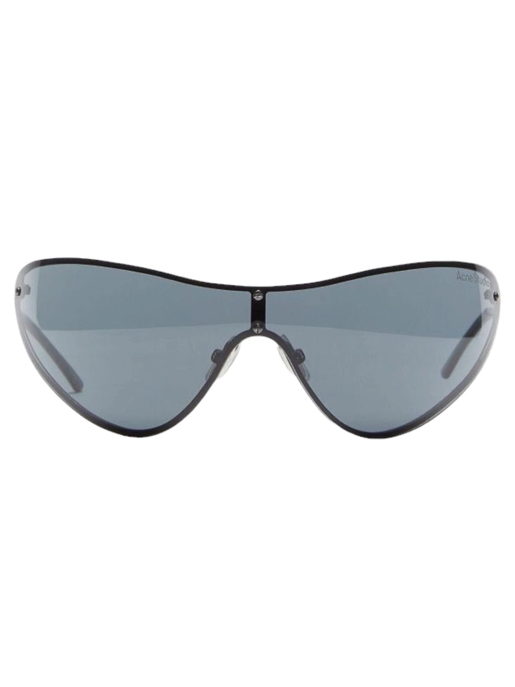Acne Studios Metal Frame Sunglasses In Black/Black